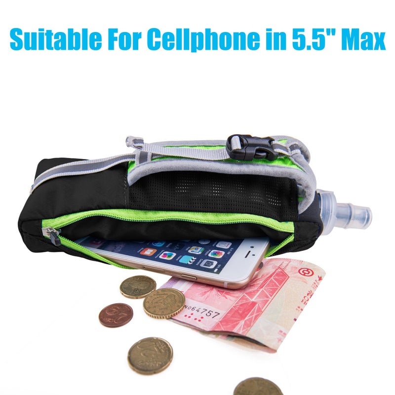 LX LERMX LERMX Quick Grip Chill 17 oz Handheld soft Flask Water Bottle Hydration Pack (17 oz Black) - Image 5